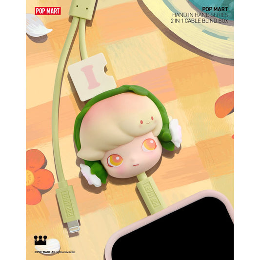 Hand In Hand Series-2 In 1 Cable Blind Box - Dây sạc điện thoại 2 trong 1 - POP MART