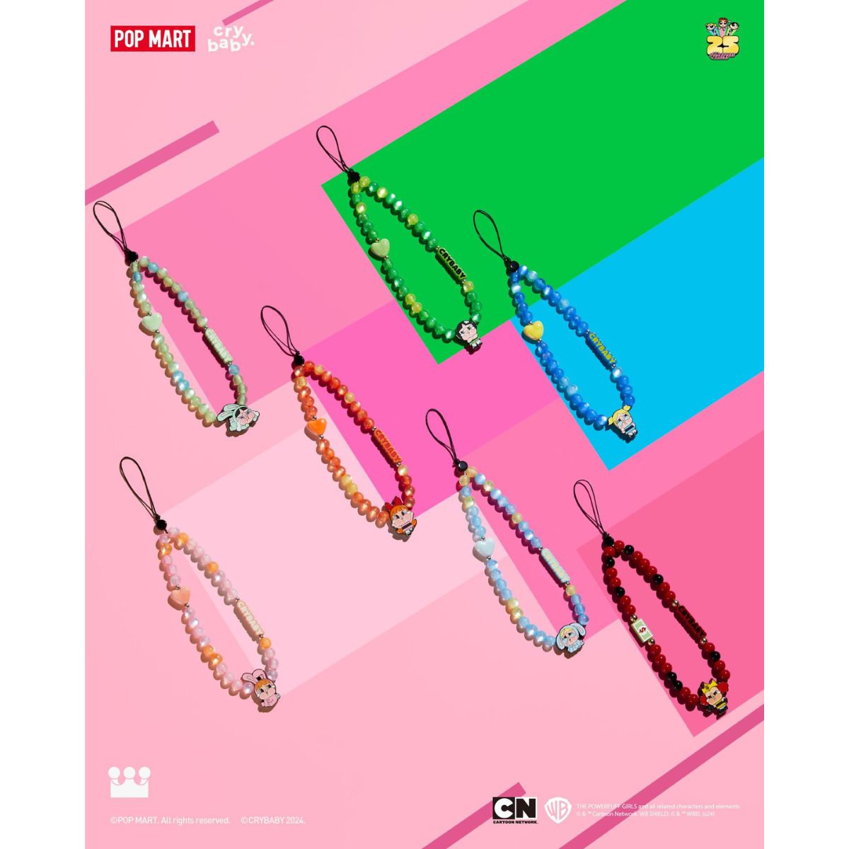 Crybaby X Powerpuff Girls Series Phone Decoration - Dây trang trí điện thoại - POP MART