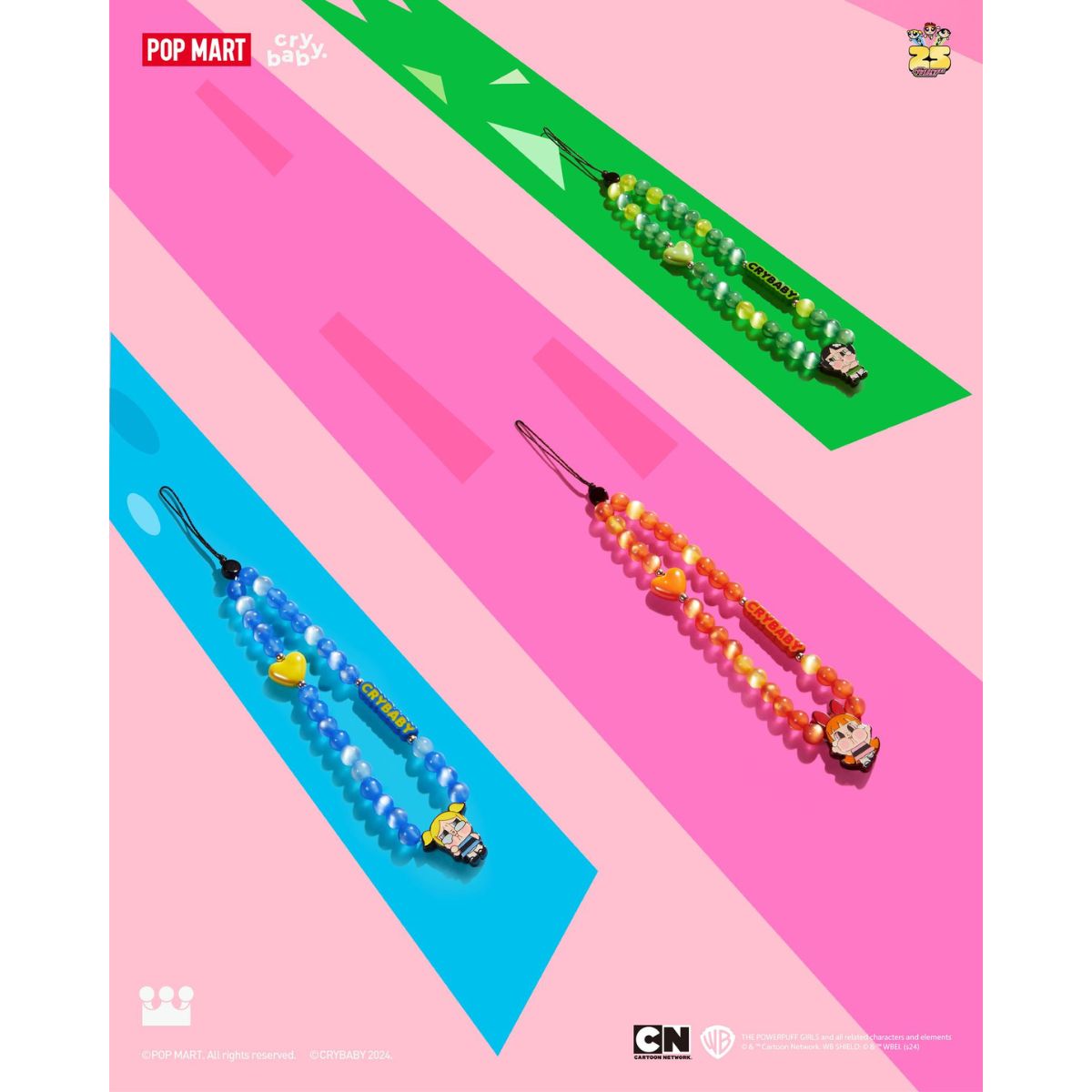 Crybaby X Powerpuff Girls Series Phone Decoration - Dây trang trí điện thoại - POP MART