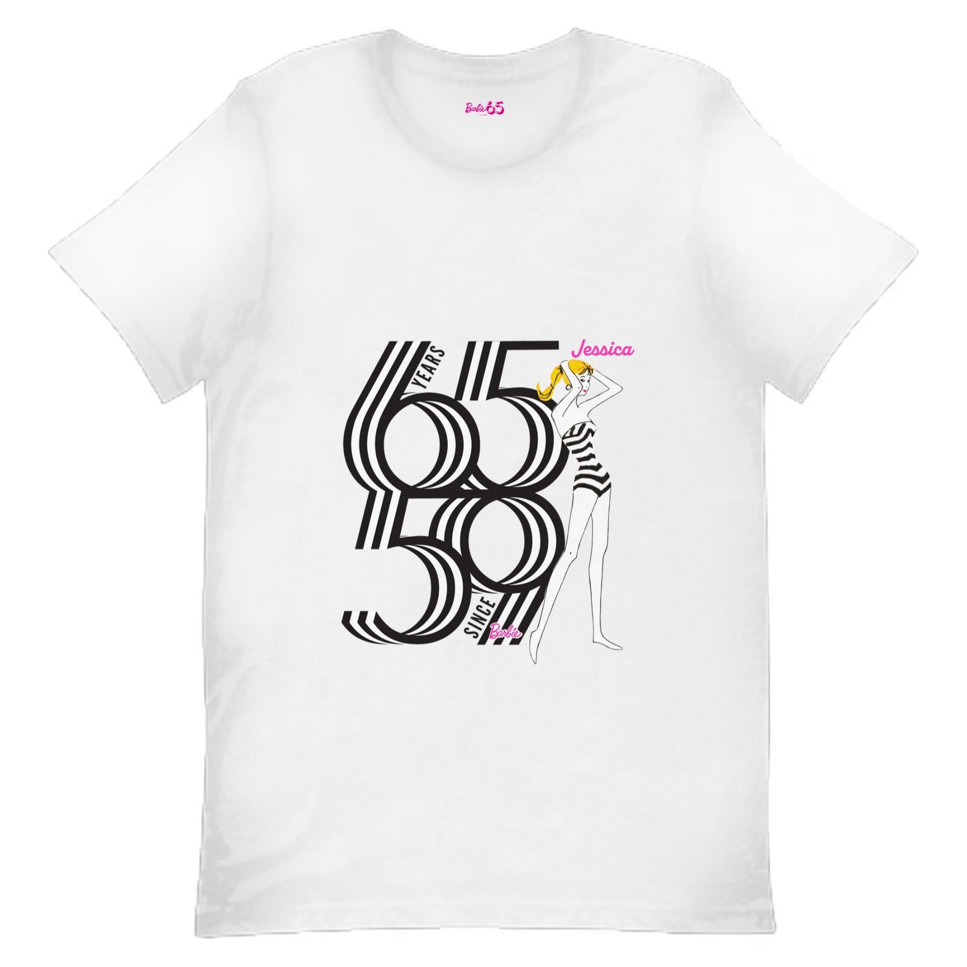 Barbie Customizable 1959 T-Shirt - Áo thun Unisex Tùy chỉnh Cao cấp - Barbie Signature - Hình ảnh bổ sung 4