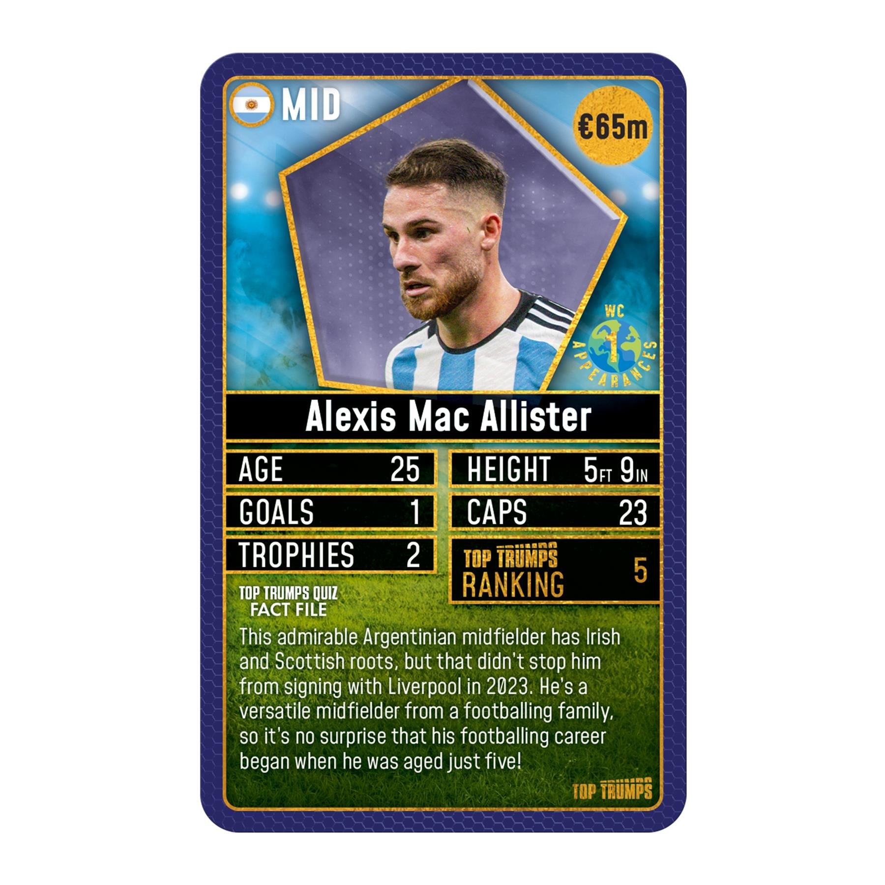 World Football Stars Top 200 - Pack 1 Top Trumps Card Game - Thẻ bài Bóng đá Sưu tầm Winning Moves - Hình ảnh bổ sung 4