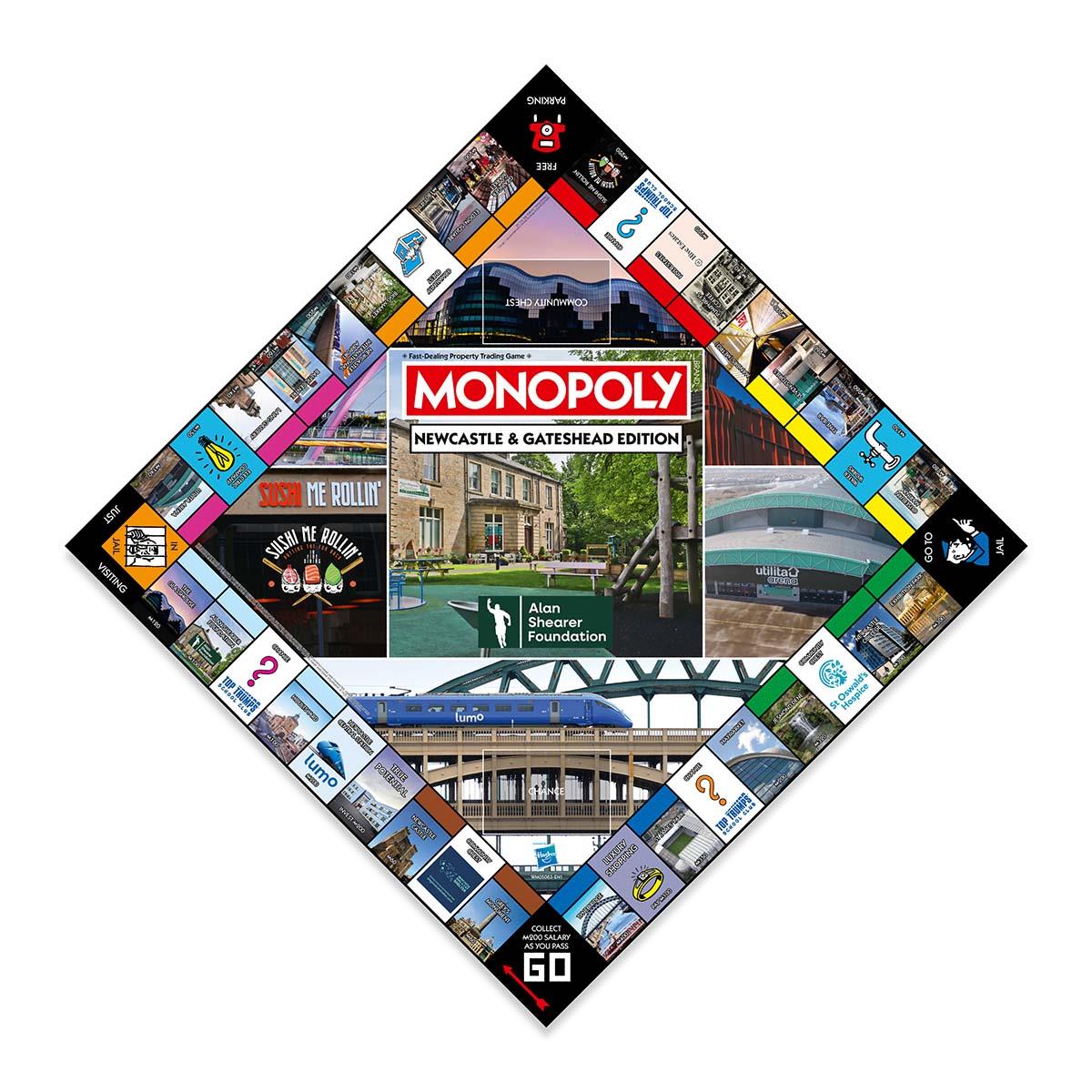 Newcastle & Gateshead Monopoly Board Game - Cờ Tỷ Phú Phiên Bản Đặc Biệt - Winning Moves