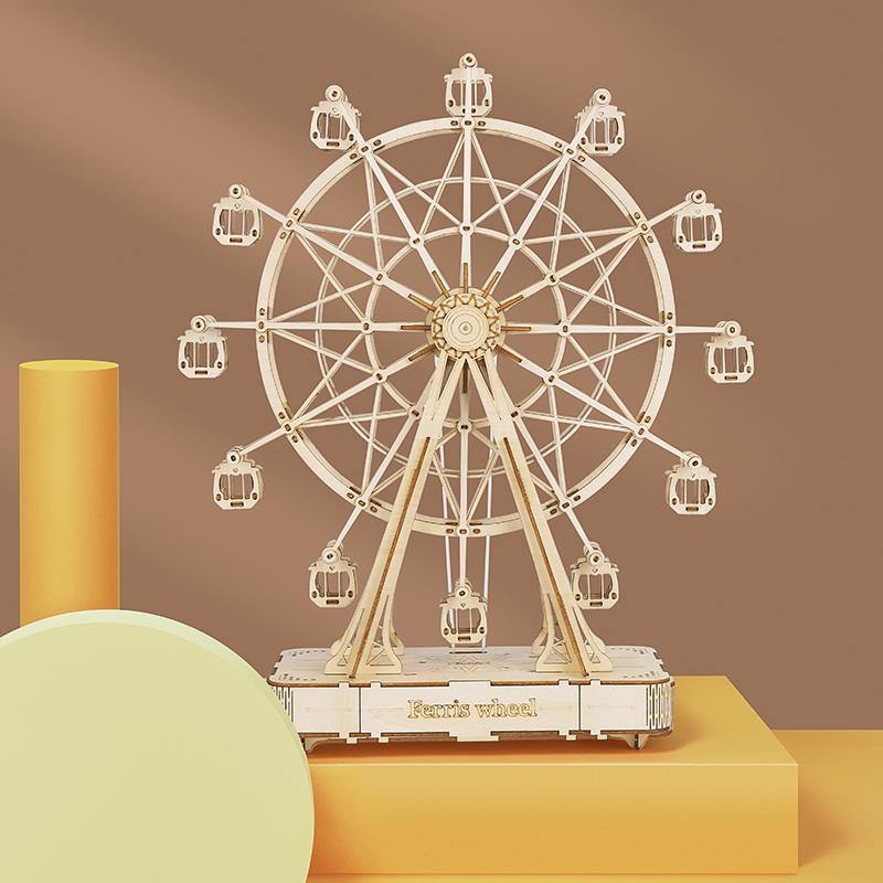 Rolife Ferris Wheel (TGN01) - Mô hình Gỗ 3D Lắp ráp Hộp nhạc DIY - Rolife