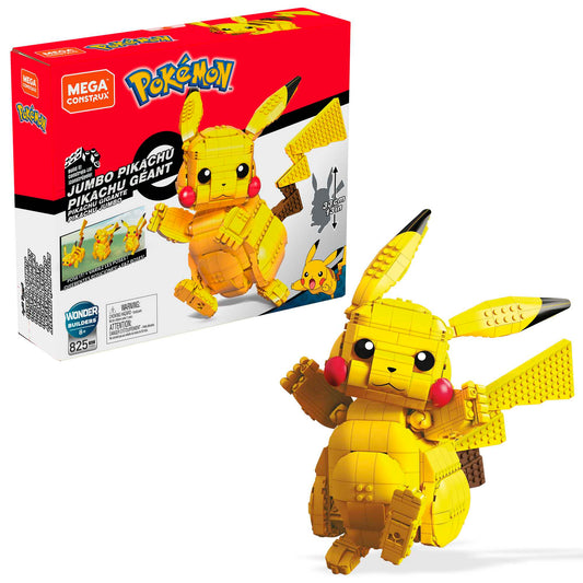 MEGA Pokémon Building Toy Kit Jumbo Pikachu - Mô hình lắp ráp Pikachu khổng lồ chính hãng MEGA