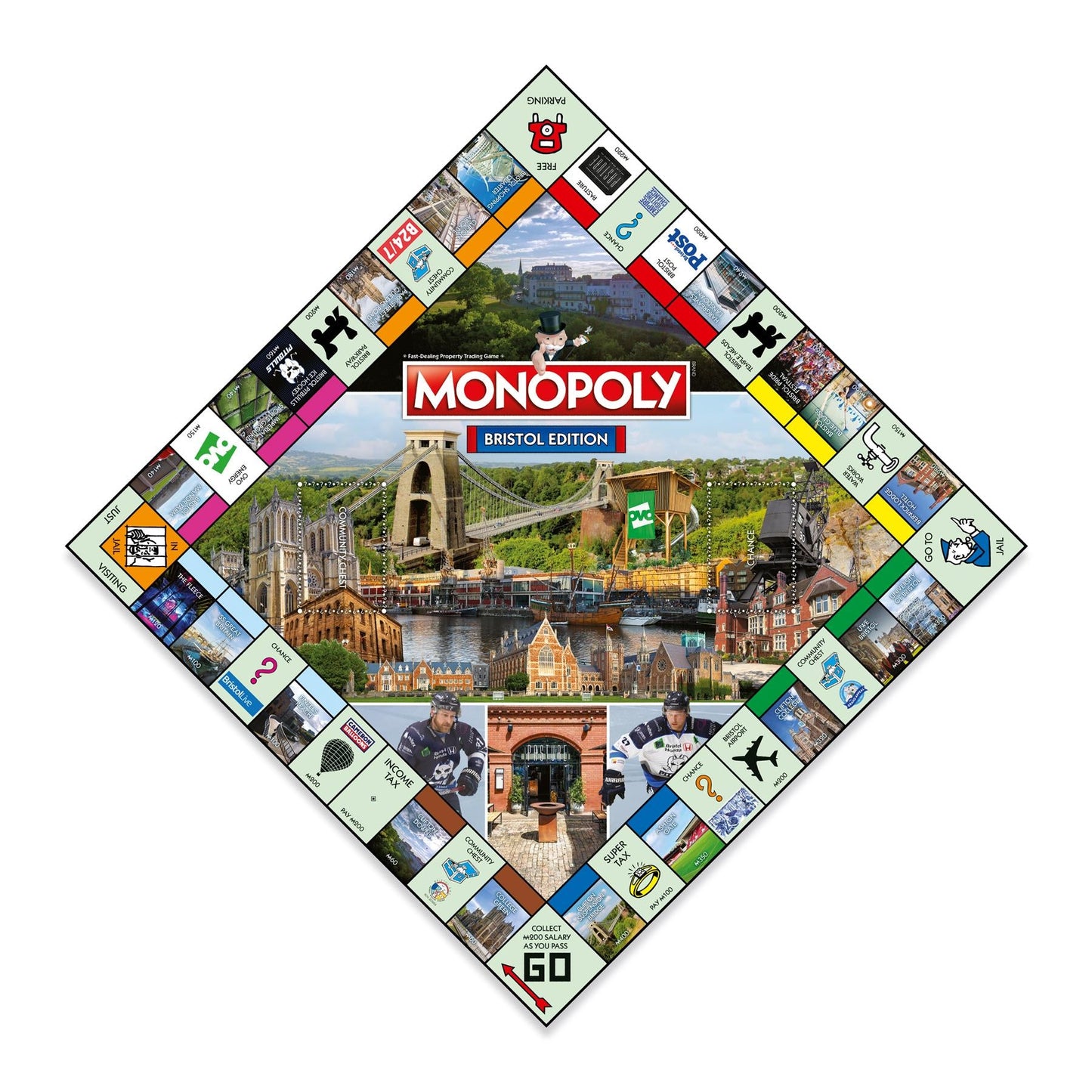 Bristol Monopoly Board Game - Trò Chơi Cờ Tỷ Phú Phiên Bản Bristol - Winning Moves - Góc nhìn khác 3