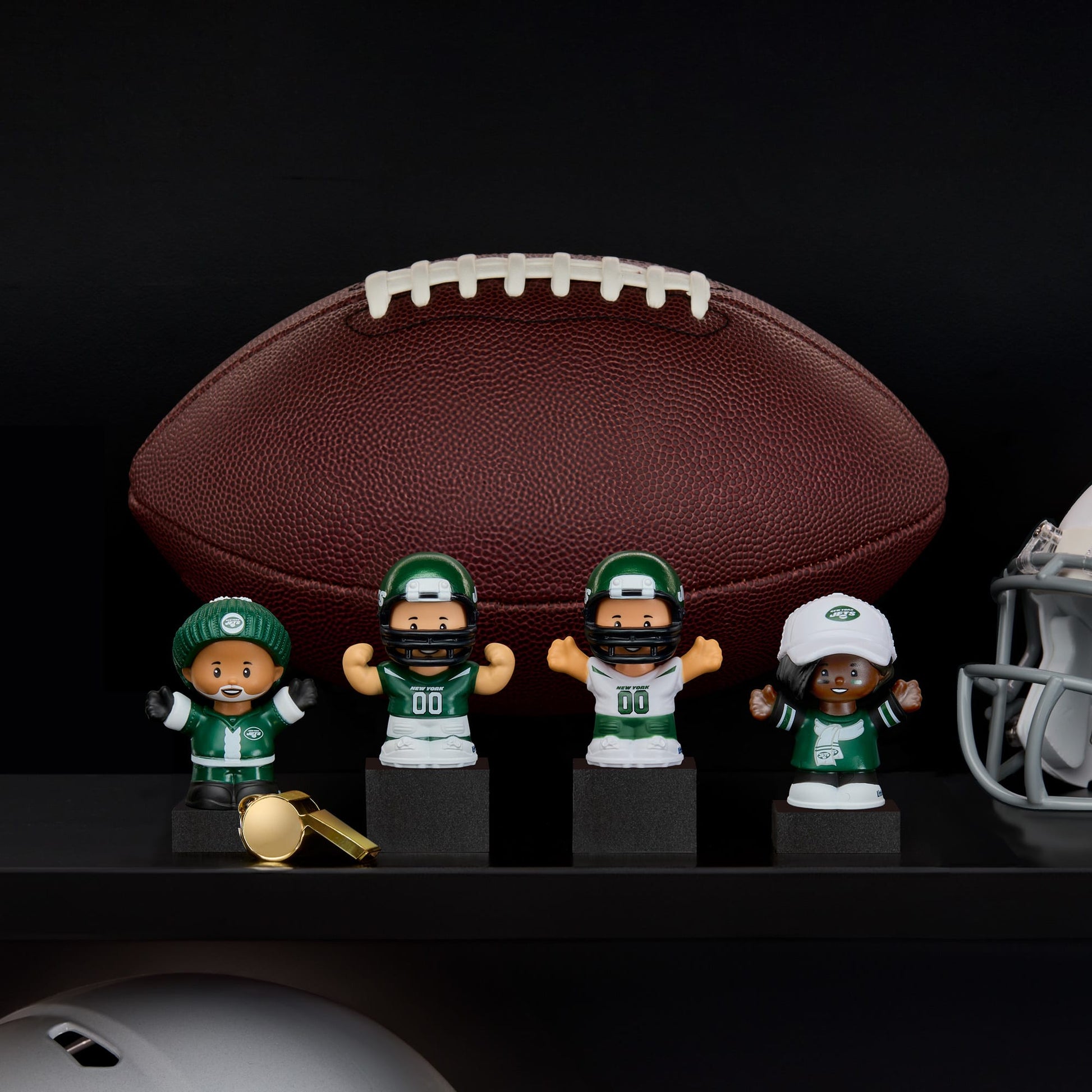 Little People Collector x NFL New York Jets Set - Bộ Mô Hình Nhân Vật Sưu Tầm - Mattel HND14 - Hình ảnh chi tiết 2