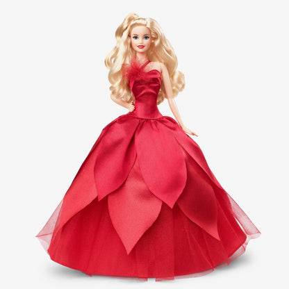2022 Holiday Barbie Doll, Blonde Hair - Búp Bê Barbie Lễ Hội Cao Cấp - Barbie Signature