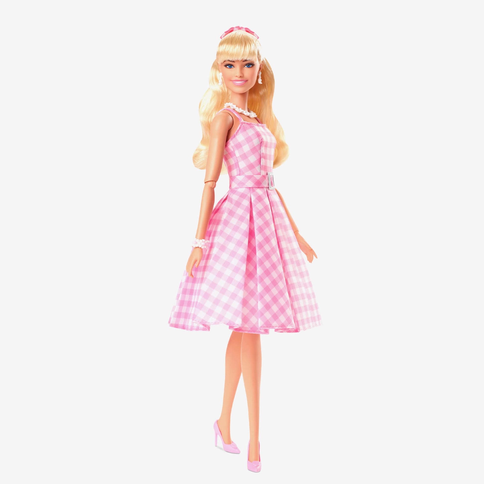 Barbie in Pink Gingham Dress – Barbie The Movie Búp Bê Sưu Tầm Chính Hãng Mattel HPJ96 - Hình ảnh bổ sung 4