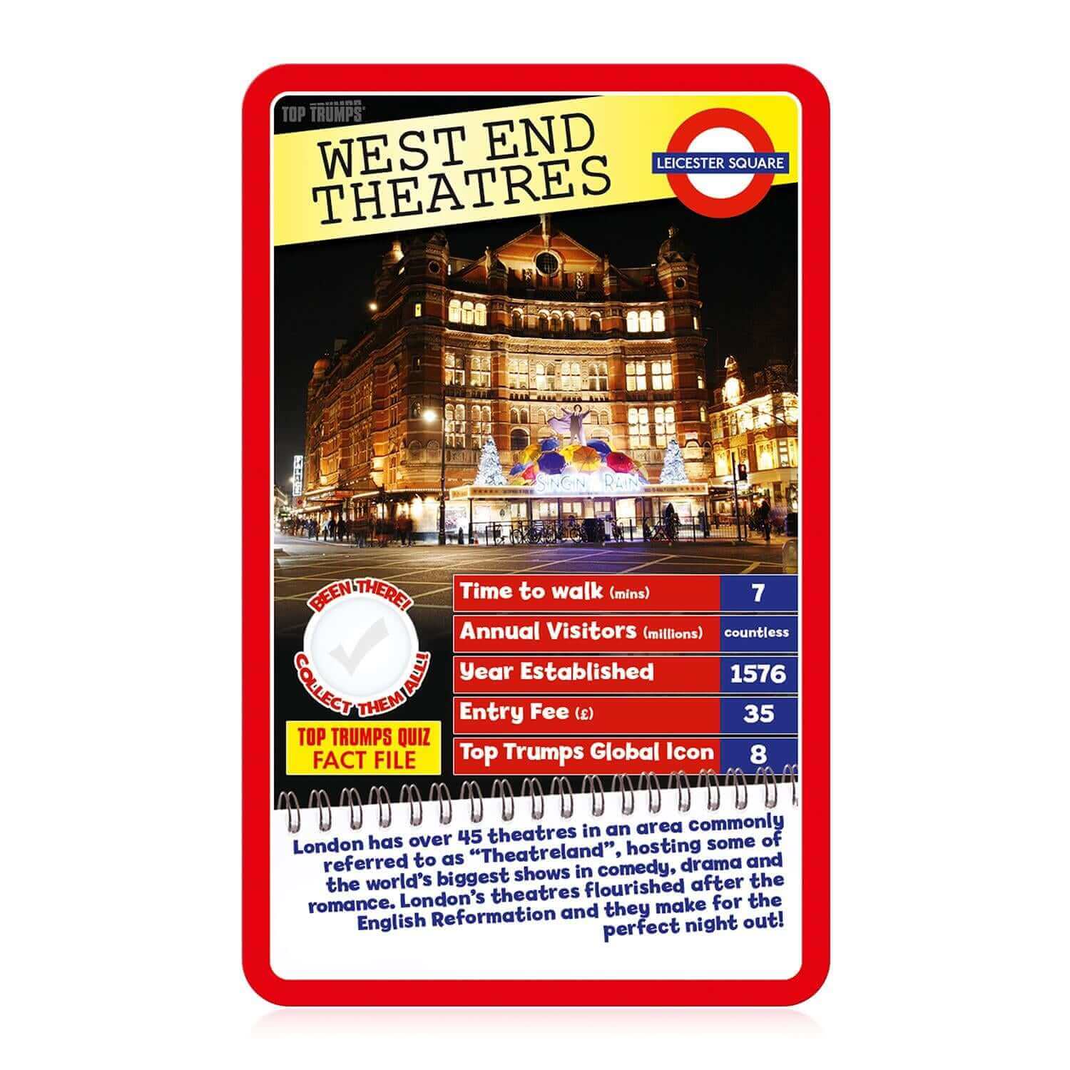 London 30 Things to See Top Trumps Card Game - Trò chơi thẻ bài giáo dục du lịch - Winning Moves - Góc nhìn khác 3