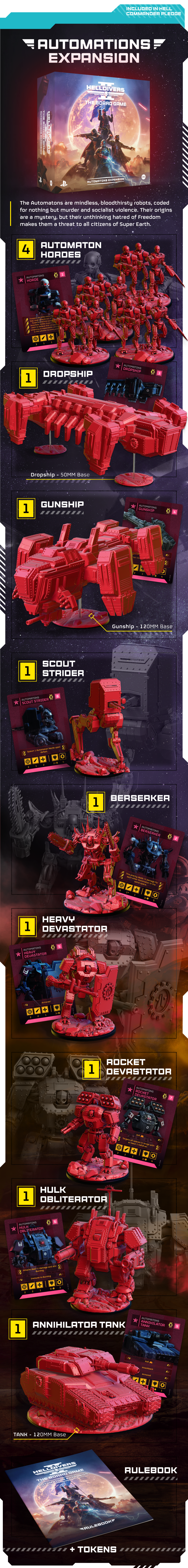 Helldivers 2: The Board Game Hell Commander Pledge (Kickstarter Pre-Order Special)