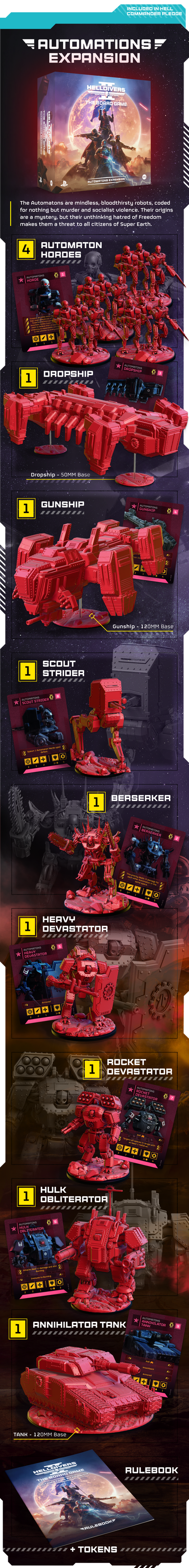 Helldivers 2: The Board Game Hell Commander Pledge (Kickstarter Pre-Order Special)