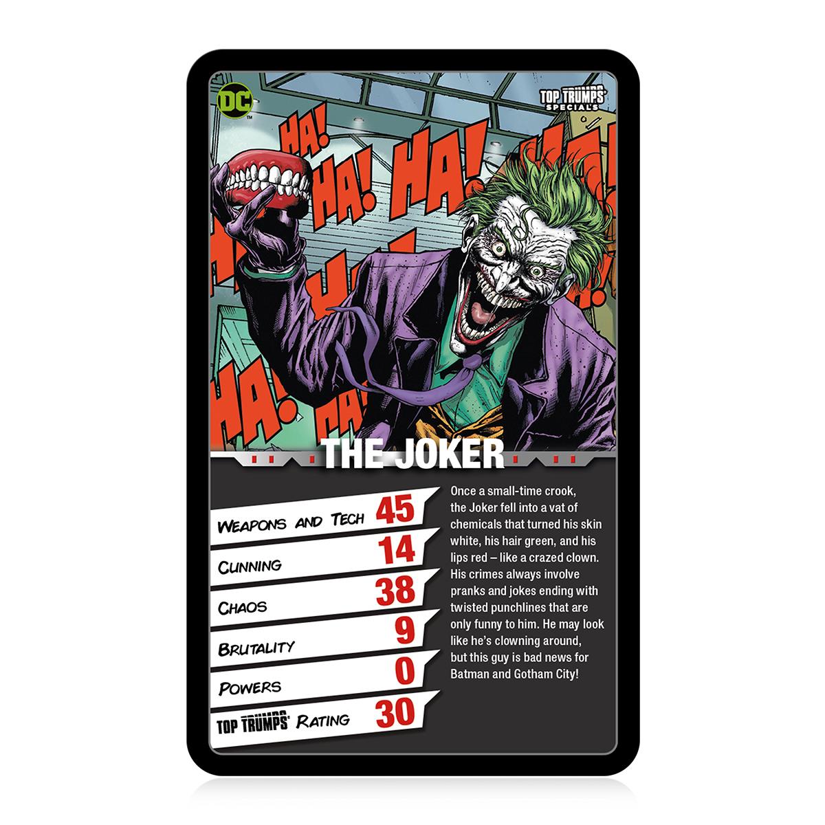 DC Super Villains Top Trumps Card Game - Trò Chơi Thẻ Bài Chiến Thuật - Winning Moves