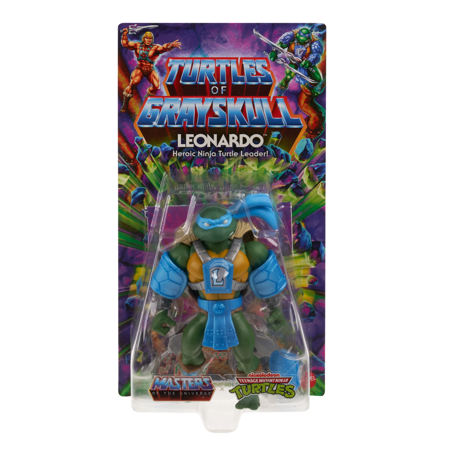 Masters of the Universe Origins Turtles of Grayskull Leonardo Action Figure - Mô Hình Leonardo Chính Hãng Mattel - Hình ảnh bổ sung 8