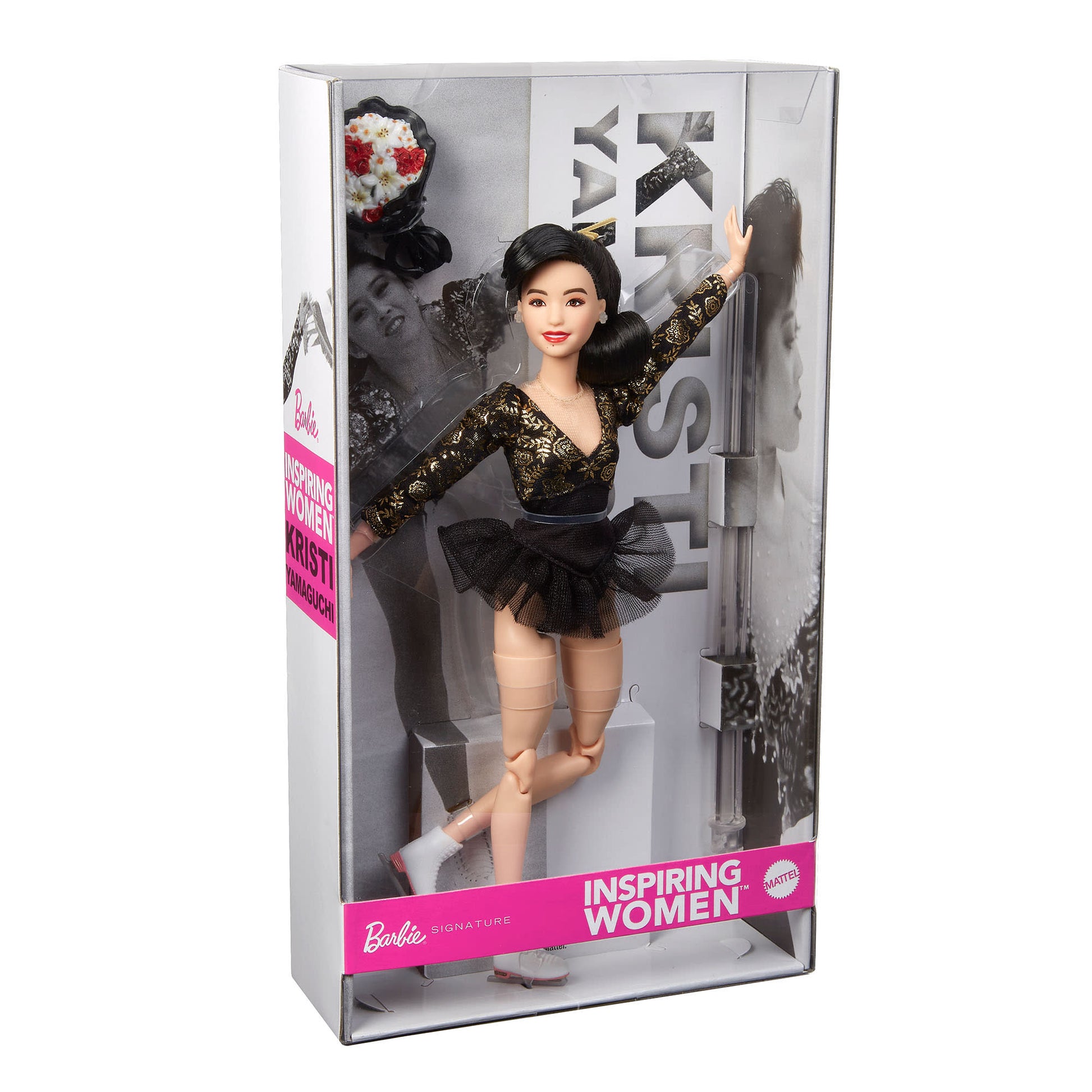 Barbie Inspiring Women Kristi Yamaguchi Doll - Búp Bê Sưu Tầm Figure Cao Cấp - Barbie Signature Mattel - ảnh 4 - Collectible 