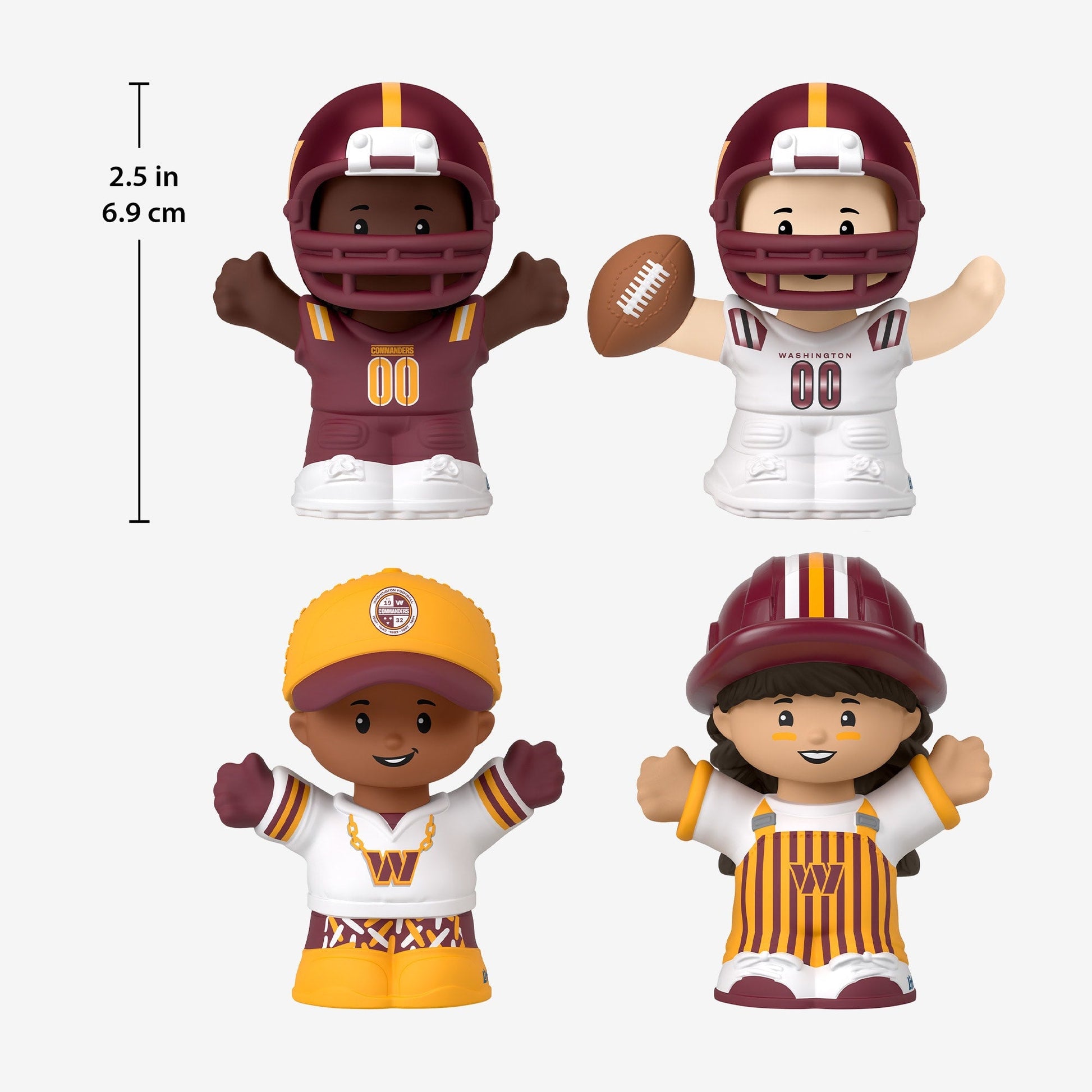 Little People Collector x NFL Washington Commanders Set - Bộ Mô Hình Sưu Tầm Thể Thao NFL - Mattel Creations Mattel - ảnh 3 -