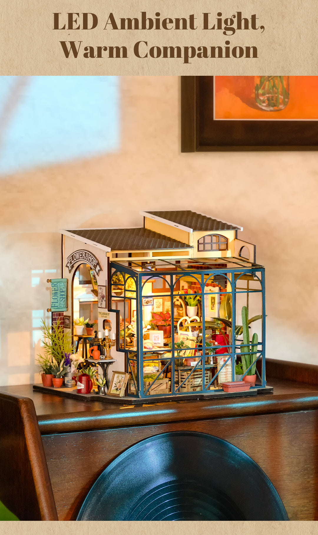 Rolife DIY Miniature Dollhouse - Emily's Flower Shop DG145 - Mô Hình Nhà Búp Bê Tự Làm - Rolife