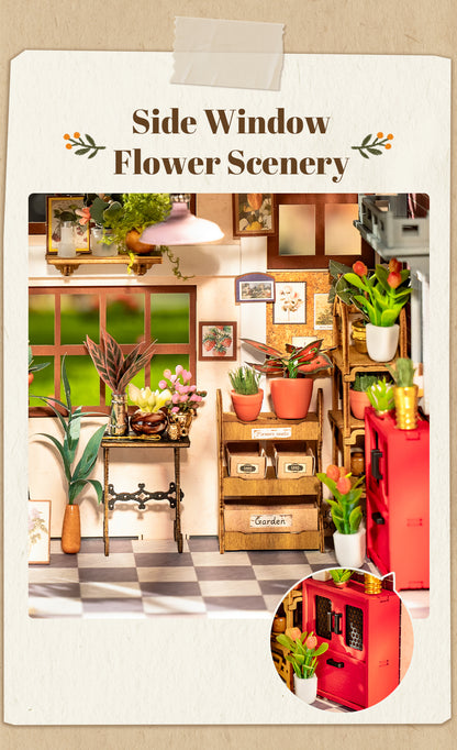 Rolife DIY Miniature Dollhouse - Emily's Flower Shop DG145 - Mô Hình Nhà Búp Bê Tự Làm - Rolife