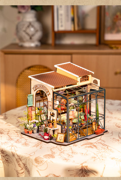 Rolife DIY Miniature Dollhouse - Emily's Flower Shop DG145 - Mô Hình Nhà Búp Bê Tự Làm - Rolife