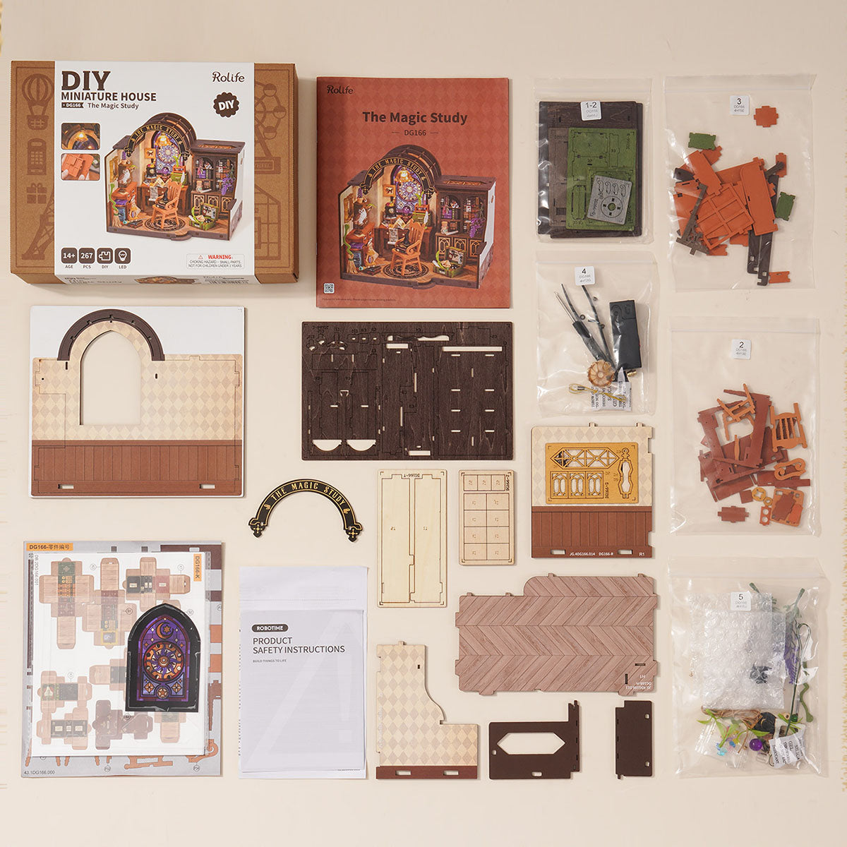 Rolife DIY Miniature House - The Magic Study DG166 - Mô hình nhà gỗ mini phù thủy - Rolife