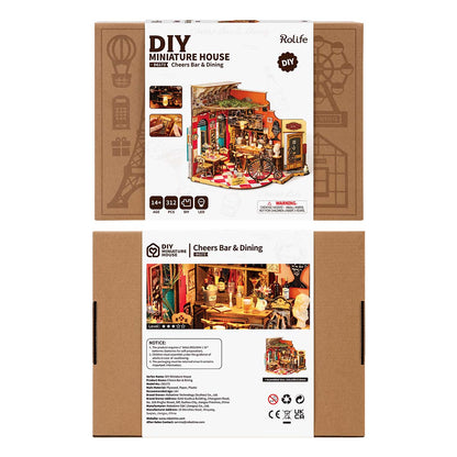 Rolife Cheers Bar & Dining DIY Miniature House DG173 - Mô hình nhà gỗ tí hon tự lắp ráp - Rolife