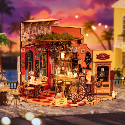Rolife Cheers Bar & Dining DIY Miniature House DG173 - Mô hình nhà gỗ tí hon tự lắp ráp - Rolife