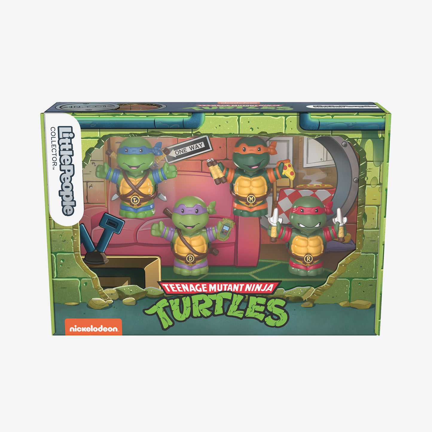 Little People Collector Teenage Mutant Ninja Turtles Special Edition Set - Bộ Mô Hình 4 Ninja Rùa Sưu Tầm Fisher-Price Fisher