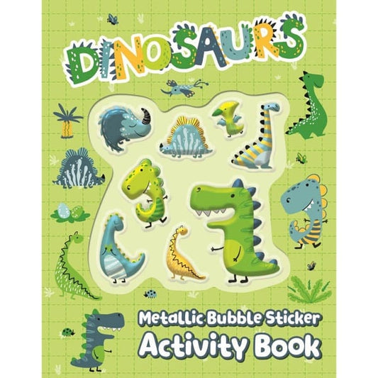 Metallic Bubble Sticker Book - Dinosaur