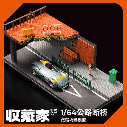 Diorama 1:64 Kèm Hộp Trưng Bày - Cầu Gãy 82001