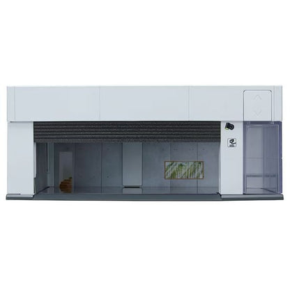 Diorama Tomica GARAGE SILVER WHITE Standard Edition