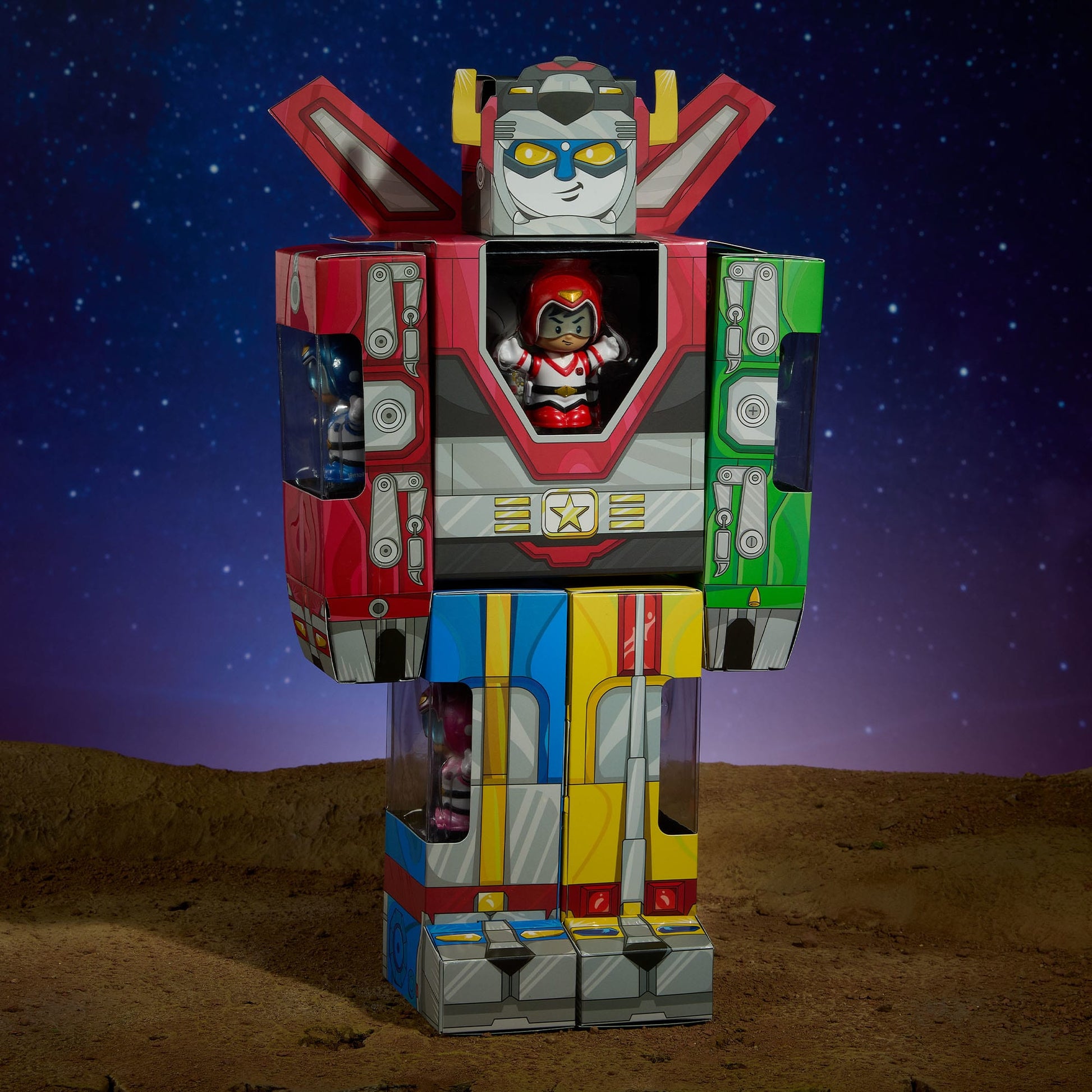 Little People Collector Voltron 40th Anniversary Gold Label Set - Bộ Mô Hình Sưu Tập Kỷ Niệm 40 Năm - Fisher-Price HVW64 - Hình ảnh bổ sung 5