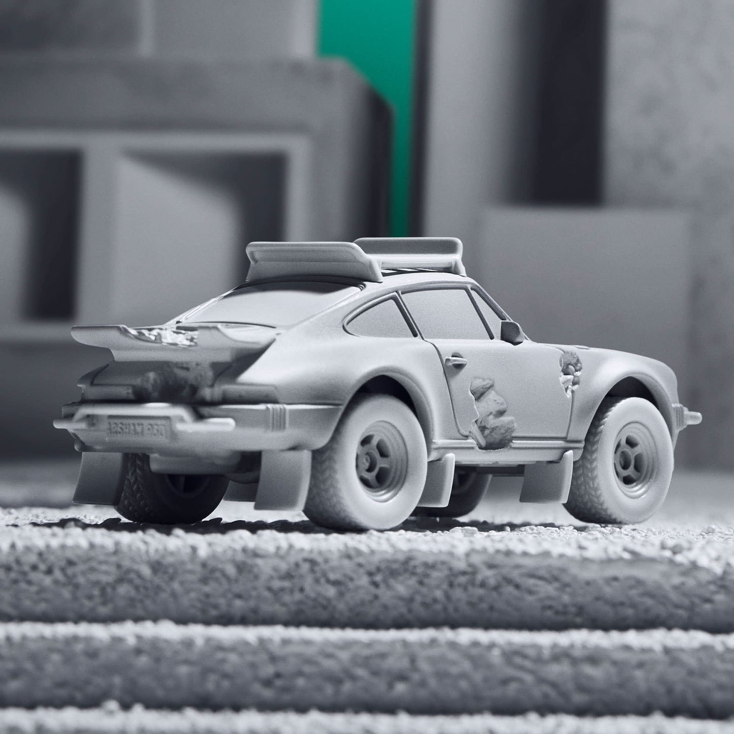 Hot Wheels x Daniel Arsham Eroded Porsche Safari - Mô Hình Xe 1:64 Giới Hạn Mattel Creations - Hình ảnh chi tiết 2