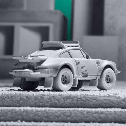 Hot Wheels x Daniel Arsham Eroded Porsche Safari - Mô Hình Xe 1:64 Giới Hạn Mattel Creations - Hình ảnh chi tiết 2