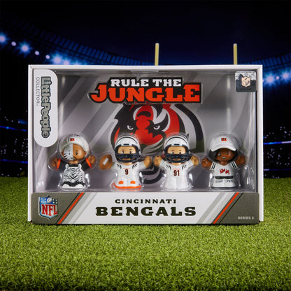 Little People Collector Cincinnati Bengals Alternate Jersey Figure Set - Bộ Mô Hình Cầu Thủ NFL Sưu Tầm Mattel - Hình ảnh bổ sung 5