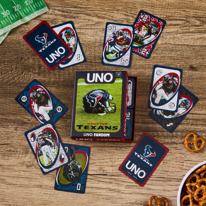 UNO Fandom NFL Houston Texans Game Deck - Bộ Bài UNO Đội Bóng Houston Texans - Mattel - Góc nhìn khác 3