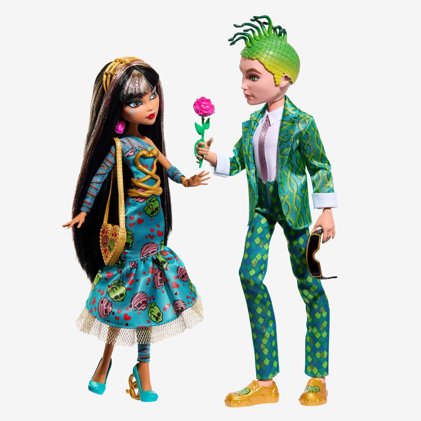 Monster High Cleo and Deuce Howliday Love Edition 2 Pack - Bộ 2 Búp Bê Sưu Tầm Phiên Bản Lễ Tình Nhân Mattel - Hình ảnh sản phẩm