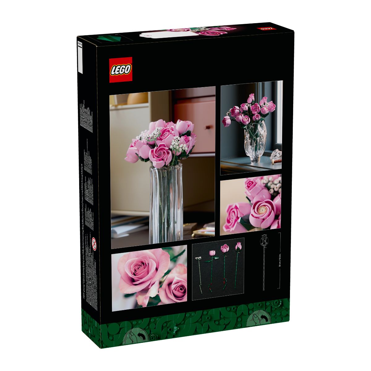 Đồ Chơi Lắp Ráp Bó Hoa Hồng Màu Hồng LEGO BOTANICALS 10374
