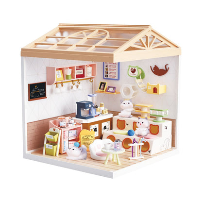 Mini House Assembly Toy - Sweet Heart Cat Cafe SH807 - Mô hình lắp ráp nhà mini - SWEET HEART