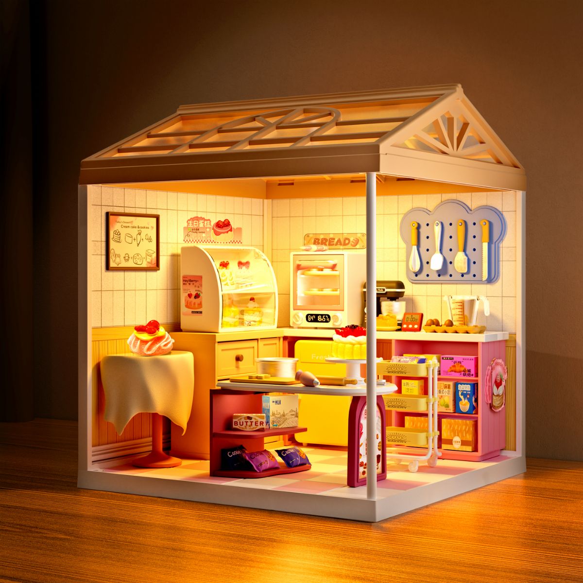 Mini House Assembly Toy - Sweet Heart Cake Shop SH808 - Đồ chơi lắp ráp mô hình tiệm bánh mini - SWEET HEART