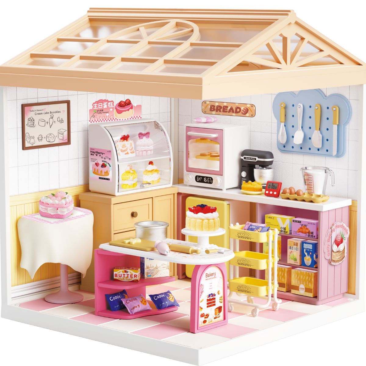 Mini House Assembly Toy - Sweet Heart Cake Shop SH808 - Đồ chơi lắp ráp mô hình tiệm bánh mini - SWEET HEART