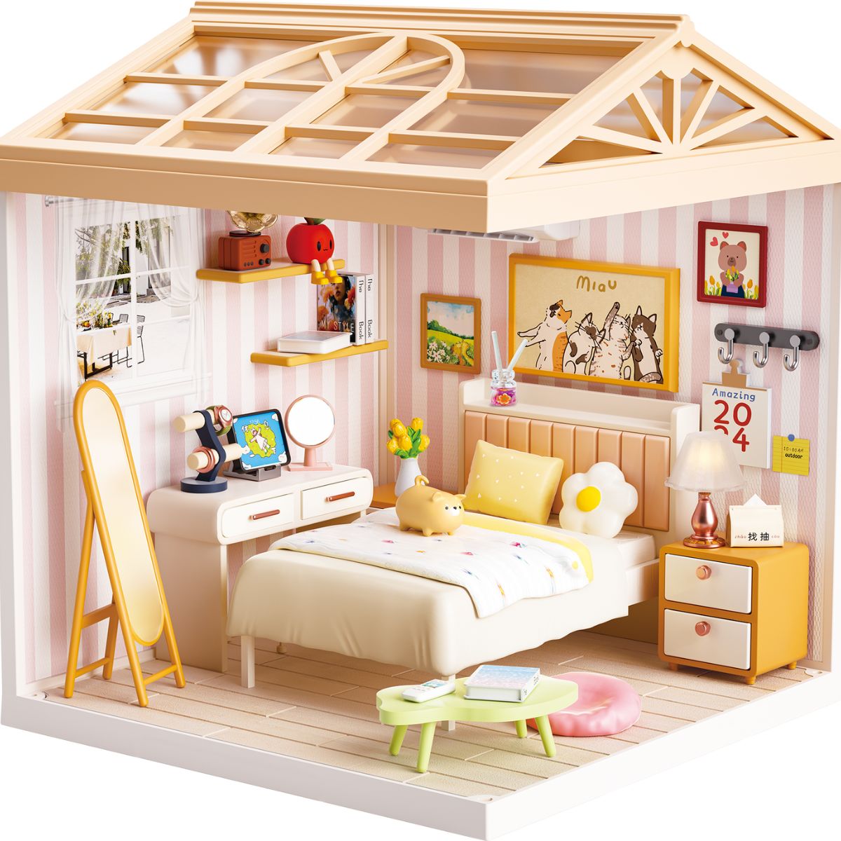 Mini House Assembly Toy - Sweet Heart Bedroom SH804 - Đồ chơi lắp ráp mô hình phòng ngủ - SWEET HEART