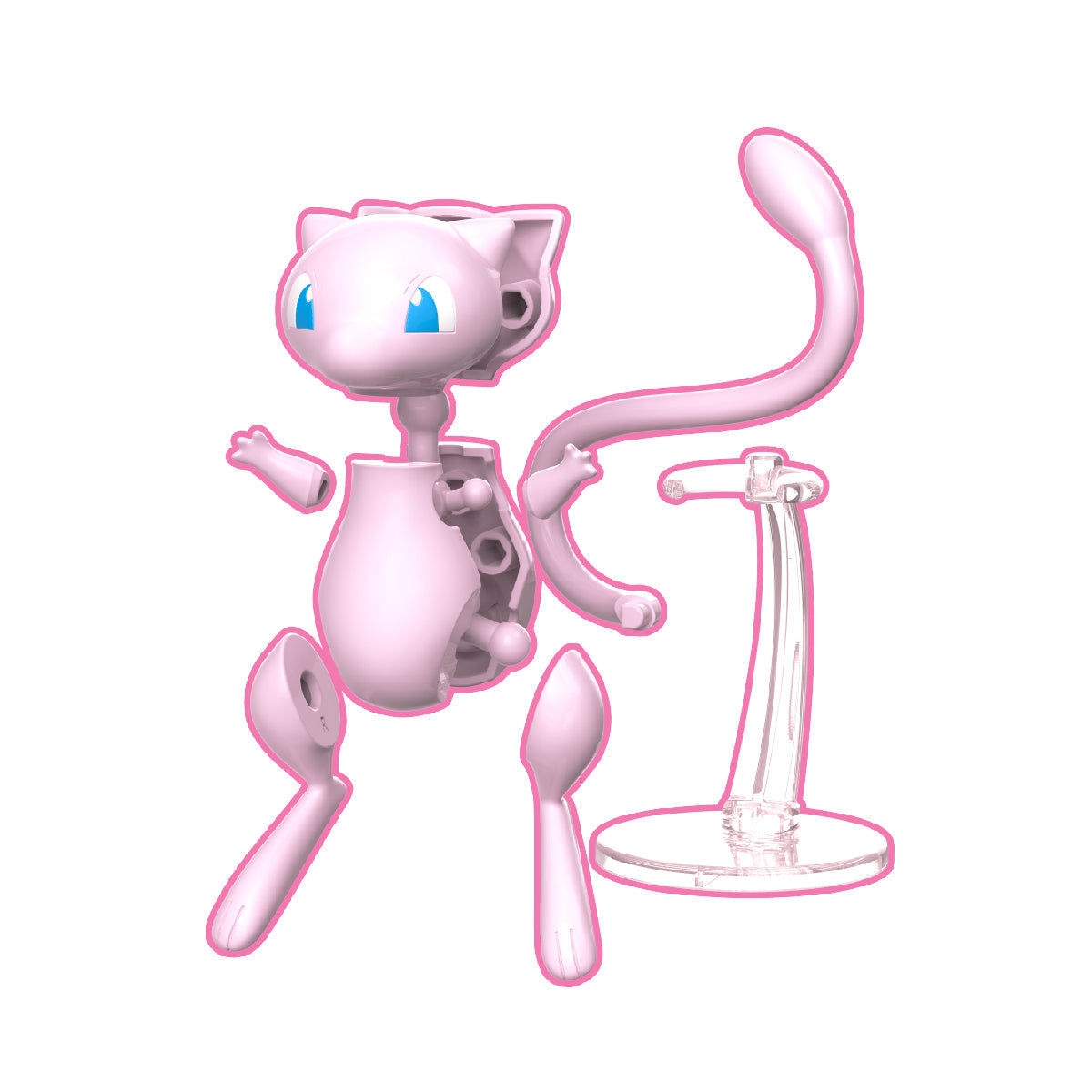 Pokemon Mew Character Assembly Toy 8129 - Đồ chơi lắp ráp - POKEMON TOYS