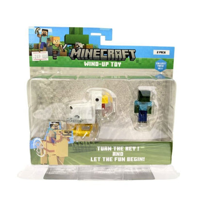 Minecraft Wind-Up Chicken Jockey Toy - Đồ chơi dây cót - MINECRAFT PMI CHI/MC1014