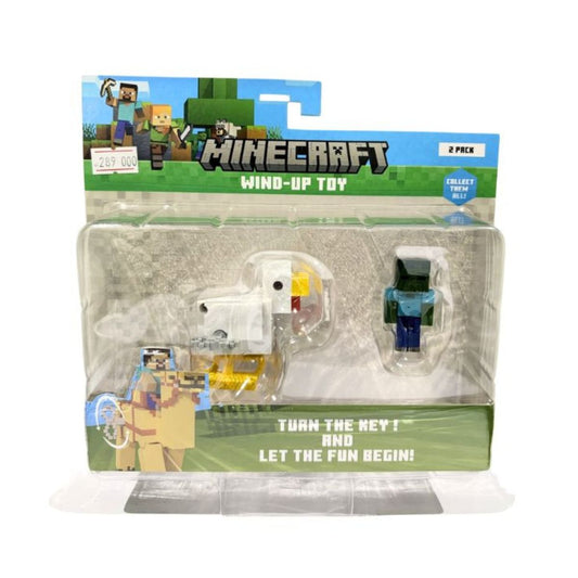 Minecraft Wind-Up Chicken Jockey Toy - Đồ chơi dây cót - MINECRAFT PMI CHI/MC1014