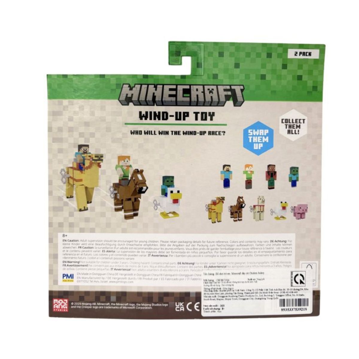 Minecraft Wind-Up Chicken Jockey Toy - Đồ chơi dây cót - MINECRAFT PMI CHI/MC1014