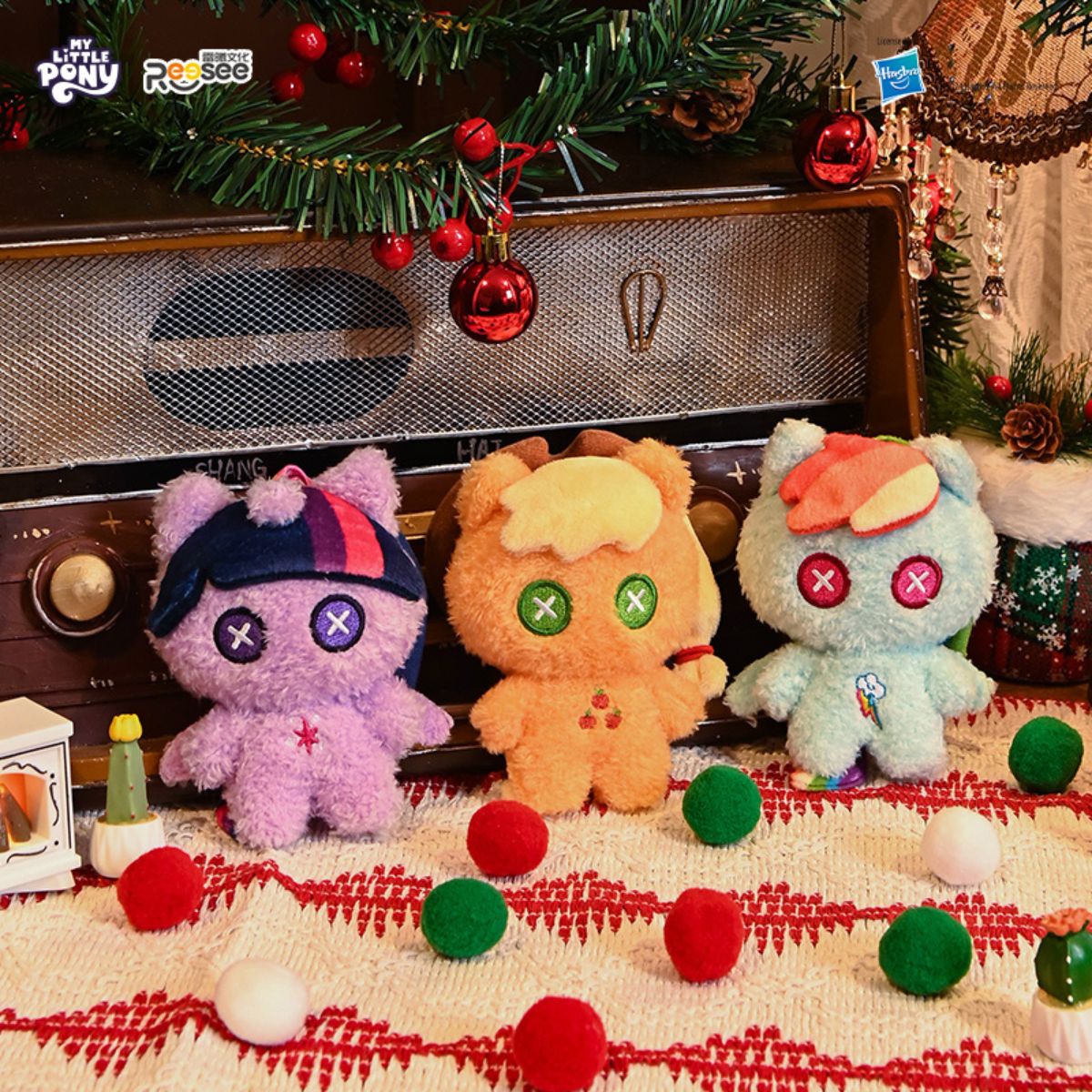 My Little Pony Keychain Toy - Hearth's Warming Eve Doll Plush Toy - Móc khóa gấu bông Blind Box - 710605