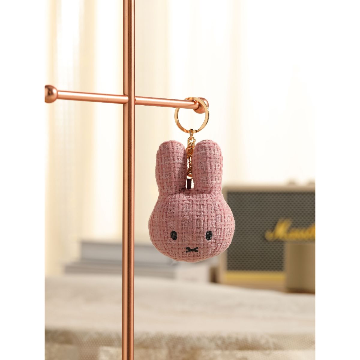 MIFFY Pink Rabbit Keychain Toy MIF37302 - Móc khóa thỏ hồng - Miffy