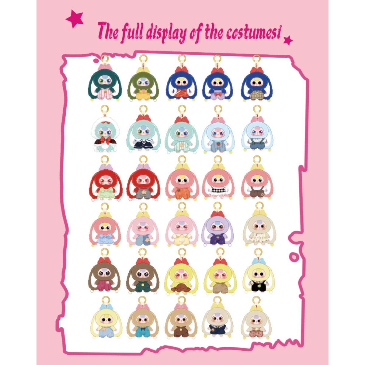 Babythree Macaron Little Rabbit II Plush Toy DPL308 - Thú bông Blind Box thỏ con - Babythree