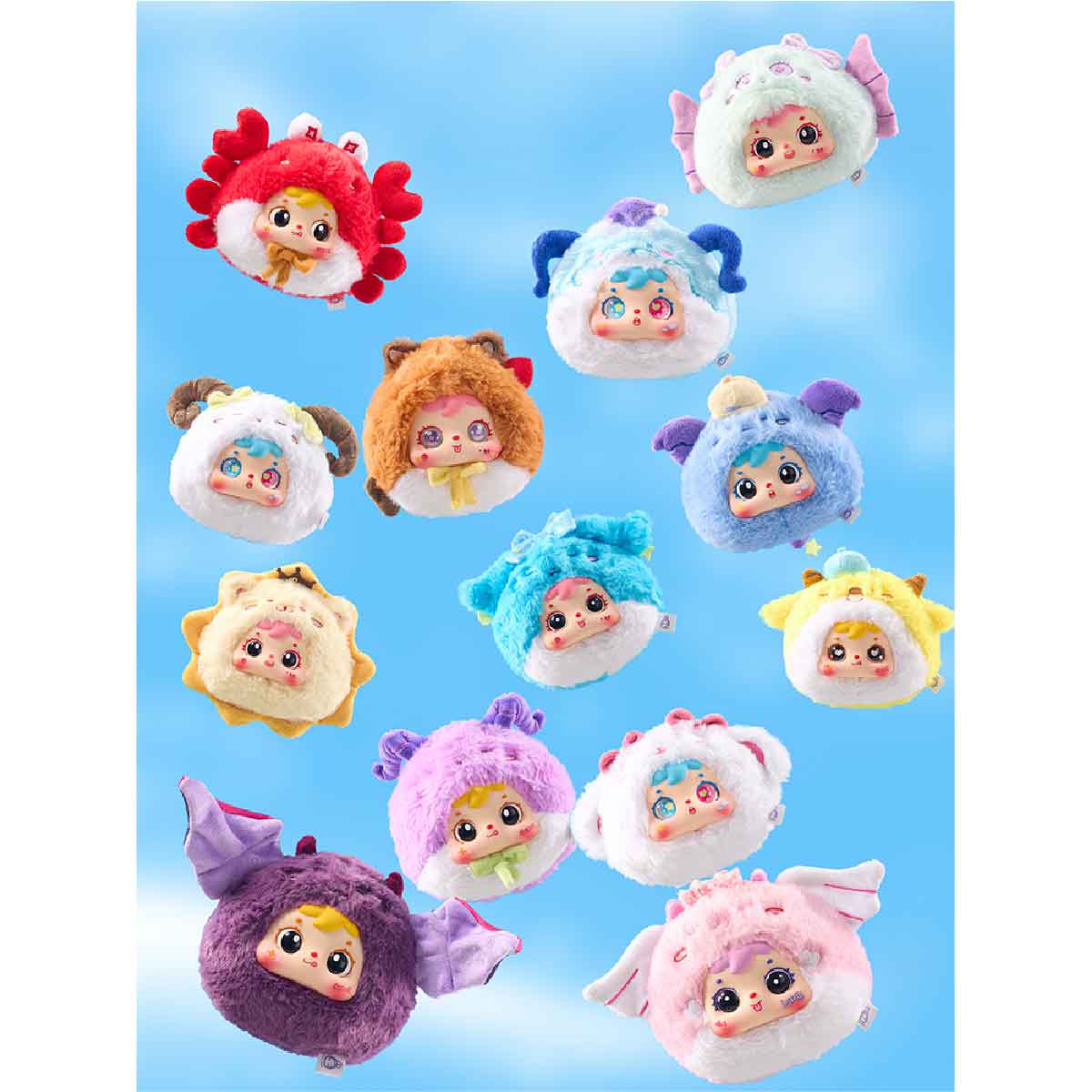 Samuel Zipper Bag Of Twelve Zodiac Signs Plush Toy MR1027