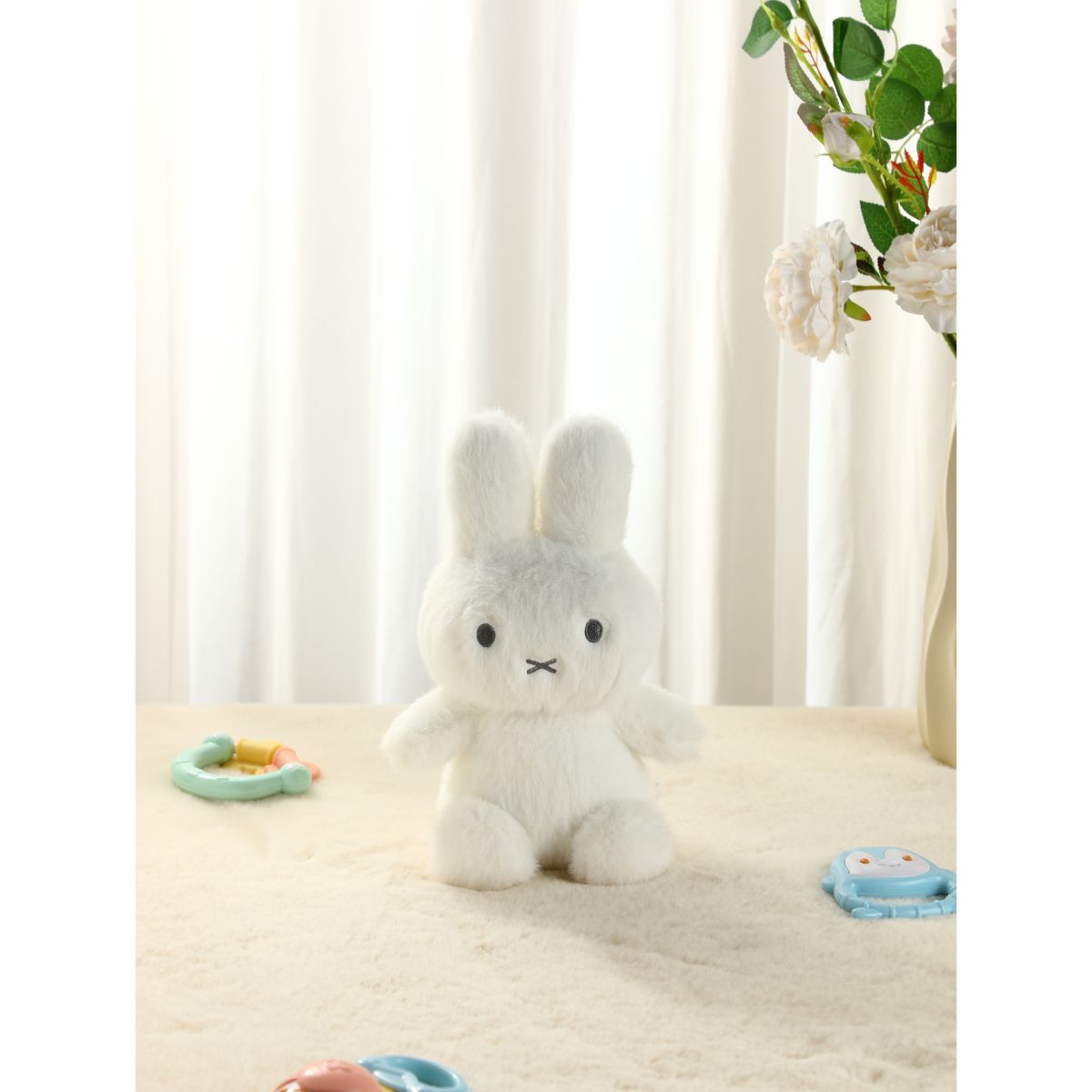 MIFFY White Rabbit Stuffed Animal Toy - Thú nhồi bông Thỏ Trắng - Miffy MIF37306