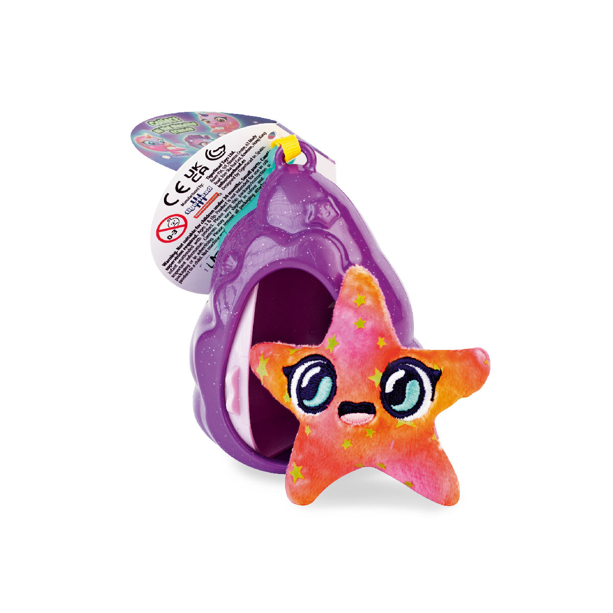 Pearly Pods Keychain Pet Toy - Moonlight Shell - Móc khóa thú bông phát sáng - PL015D2